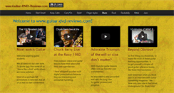 Desktop Screenshot of guitar-dvd-reviews.com